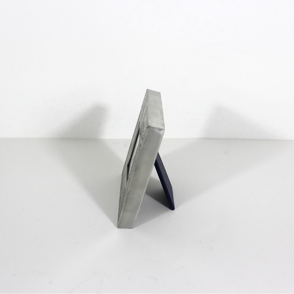 Small Vintage Square LOVE Pewter Picture Frame 3” x 2” Seagull Canada, Easel - Picture 2 of 7